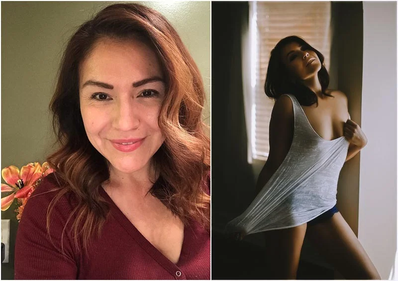 Before boudoir session – everyday natural look